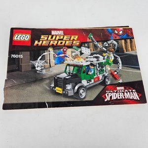 Lego Ultimate Spider Man Marvel 76015 Manual Instruction Book ONLY No Brick Fig